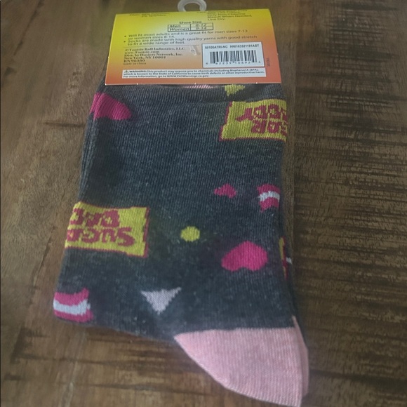 2 pairs Pink and Black Socks - Picture 4 of 6
